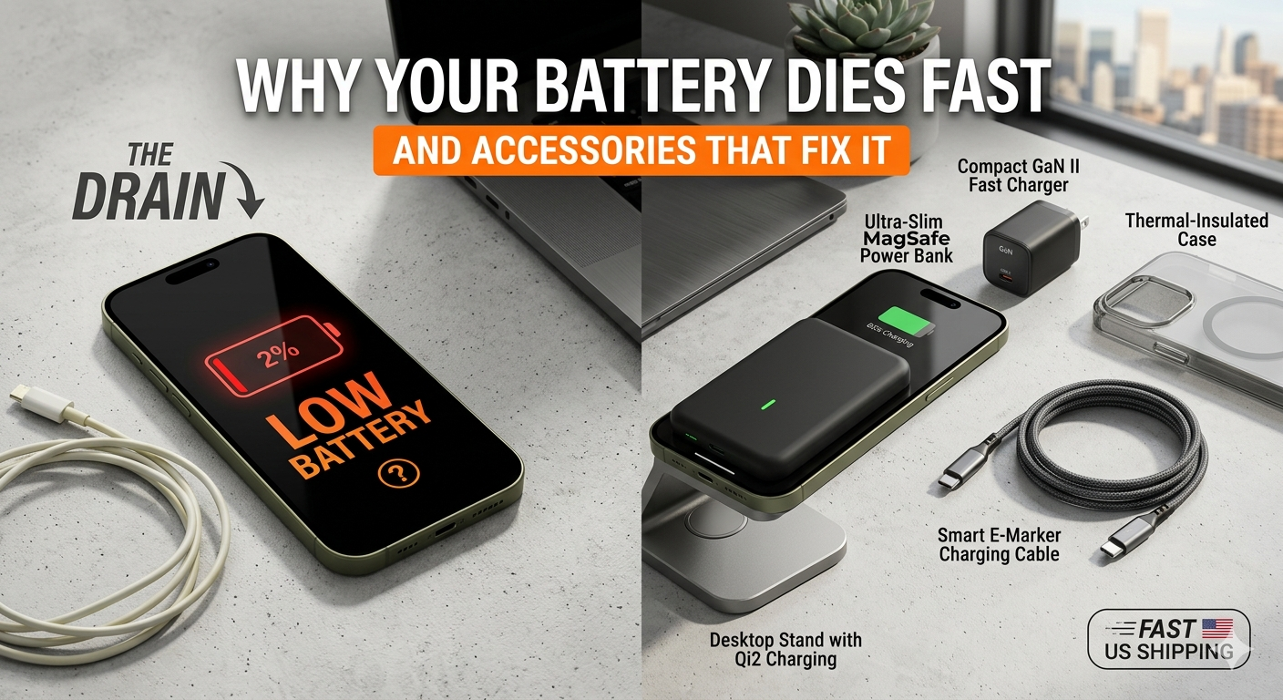 Why Your Phone Battery Dies Fast (And Accessories That Fix It)