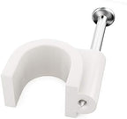 Pro-Grade, Cable Clips with Steel Nails 4mm - 14mm Wire Holders and Tacks in 9 sizes, 100 Per Size. Durable, UV Resistant Plastic Clips Help Organize Coax, Ethernet, Cat5, Cat6 and Other Cords.