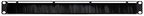 Navepoint 1U Rack Mount Cable Management Panel with Tidy Brush Slot for Cable Entry for 19-Inch Rack Or Cabinet Black