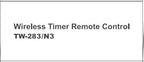 Pixel Timer Shutter Release TW283-N3 Wireless Remote Control Compatible with Canon 5D Mark-III/Mark-IV 5D R5 R5C 10D 1DX 1DC 1DS 1D 5DS 5DSR 20D 6D 7D Mark-II 7D 50D 40D 30D D60 D30 D2000