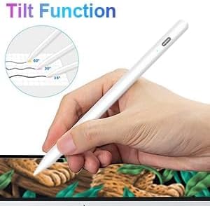 Stylus Pen for iPad 2018-2024 with Palm Rejection, Active Pencil for iPad 10th/9th/8th/7th/6th Generation, for iPad Pro 11/12.9 inch, for iPad Air 5th/4th/3th Gen, for iPad Mini 6th/5th Gen (White)