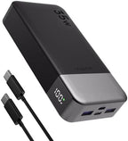20000mAh Power Bank Portable Charger, 35W PD 3.0 QC 4.0 Fast Charging Phone Charger with LED Display, Travel Battery Pack 2 USB C 2 USB A Ports for iPhone 16/15/14 Series, Galaxy, iPad