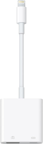 [Apple MFi Certified] Lightning to USB Camera Adapter with Charging Port for iPhone, USB3 Female OTG Adapter Compatible with iPhone/iPad Card, Readers, USB Flash Drives, Keyboards, Mice