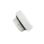 Dracaena.io 12 Pack G1/4" Thread, Thin Water Stop Plug Fitting with Coin Slot for Computer Water Cooling System, Durable Brass/Copper Material, White