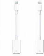 2Pack USB-C to USB 3.0 Adapter, USB C Male to USB Female OTG Adapter,Thunderbolt3 to USBA Adapter Compatible with MacBook Pro/Air, iPad Pro, iPhone 16 Pro Max/15, Galaxy S25/S24/S23/S22