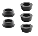 5 pcs 2" Drill Hole，1-9/16"ID Black Silicone Top hat Rubber Grommets for Wiring，Automotive，Firewall，Hole Plug，Desk，Screw，Water and Gas Pipe，Drain，House Siding，Cable Bushing，Glass，Wire Plug