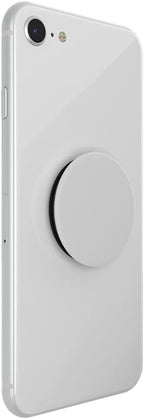 PopSockets Phone Grip with Expanding Kickstand, Adhesive Grip - White on Black