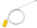 20" Cable Seals Tamper Proof Security Tags Steel Wire Seal Numbered Garden Marking Label Lock Strip Self-Locking Seal Length 50 CM (Pack of 100pcs)