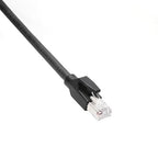Alvin's Cables M12 X-Code 8 Pin Male to RJ45 Ethernet Cable for Cognex Keyence Camera, High-Flex Cat6a Cable for Industrial Automation, Fieldbus Module, Robotics, Right Angle 3.3ft/1m