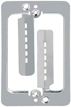 LV1 Low Voltage Mounting Bracket 1 Gang (10 Pack) – Single Gang Drywall Brackets for Fixing Loose Outlets or Adding New Outlet Wall Plates, Telephone Wires, Network Cables, HDMI, Silver