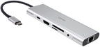 9-in-1 USB C Hub Multiple Adapter, 3 USB 3.0 Ports up to 5Gbps Transfer, 4K@30Hz HDMI, 60W PD, SD/TF Card Reader, 3.5mm Audio Jack & Ethernet, USB-C Hub for MacBook and Other Type-C Devices