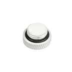 dracaena.io 6 pack G1/4" thread, Thin water Stop Plug Fitting with Coin Slot for Computer water cooling System, durable brass/copper material, White