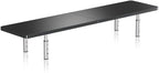 suptek Dual Monitor Stand Riser,Large Monitor Laptop Stand Riser 3 Adjustable Heights Computer Stand for Laptop, Printer, Notebook(MST016L)