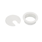 TuTuYa 10PCS Desk Grommet, Desk Grommet 1-3/8 Inch(35mm) Desk Cable Grommet Desk Cable Hole Covers with Hole Saw, Ideal Solution for Office and Home Table Cable (White,1-3/8 Inch)