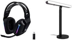 Logitech G733 Lightspeed Wireless Gaming Headset + Litra Beam LX Premium Dual-Sided RGB LED Streaming Key Light - Black