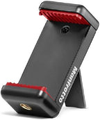 Manfrotto Mini Tripod with Universal Smartphone Clamp, Made in Italy, for iPhone with or Without Case, CSC, Vlogging, Videography, MKPIXICLMII-BK