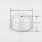 Audiocrast 4X Silver HiFi Speaker Isolation Feet Pad, Aluminum 40x20mm Audio Stand Feet Amplifier Shock Absorber Non-Slip Hi-End Vibration Dampener Floor Protector for Subwoofer DAC CD Turntable Amp