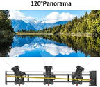 GVM Motorized Camera Slider, 48''/120CM Carbon Fiber Camera Slider with APP Control, Support Video Mode, Time Lapse Photography, Horizontal, Tracking and 120° Panoramic Shooting