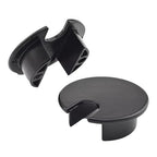HAHIYO 2Pcs 1.38Inch/35mm Black Zinc Alloy Desk Grommet Wire Grommet Cable Management Cord Hole Cover Desk Wire Hole Insert Wire Organizer for Computer Office Home School Equipment Systems