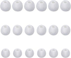 Earbud Tips Soft Silicone Earbuds Replacement Tips Fit for in-Ear Headphones(Inner Hole from 3.8mm - 4.0mm Earphones) 9 Pairs S/M/L,White