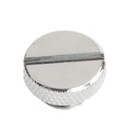Dracaena.io 6 Pack G1/4" Thread, Thin Water Stop Plug Fitting with Coin Slot for Computer Water Cooling System, Durable Brass/Copper Material, Silver