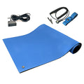 RubberStat Dual Layer ESD Compliant Workstation Rubber Table Mat Kit, Soldering, Cell Phone Repair, with Wrist Strap Set and Ground Cord - 24"x30" Royal Blue