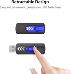 USB 3.0 Flash Drive, JUANWE 16GB Flash Drive 10 Pack USB Drives Thumb Drive 3.0 Retractable Memory Stick Jump Drive for Data Storage and Backupp, Blue 10 Pack