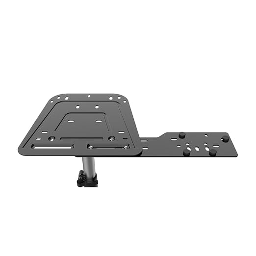 Turtle Beach VelocityOne Universal Stand for Flight Simulation & Racing Simulation Accessories with adjustable height design, metal construction, and fold flat design for PC & Xbox – Black