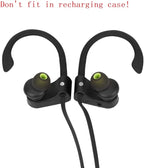 Earbuds Replacement Tips Silicone Earbud Tips Ear Gels Fit for Inner Hole from 3.8mm - 5.1mm Earphones 9 Pairs S/M/L Black-Green