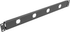 1U Hinged 4D Rack Panel 4 D-Series XLR HDMI Audio Rack Mount Panel for 19 inches Rack Mount (4D)