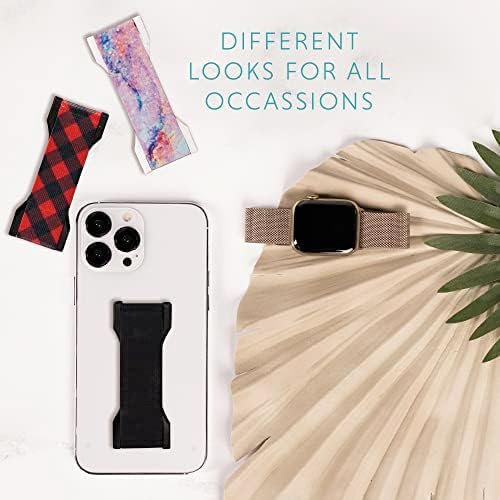LOVEHANDLE PRO Premium Phone Grip - Silicone Phone Strap - Magnetic Phone Mount and Kickstand for Smartphone and Tablet - Kaleidoscope Silicone