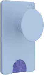 PopSockets Phone Wallet with Expanding Kickstand, Phone Card Holder - Cornflower Blue