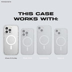 PopSockets iPhone 15 Pro Max Case with Round Phone Grip Compatible with MagSafe, Phone Case for iPhone 15 Pro Max, Wireless Charging Compatible - Black Translucent