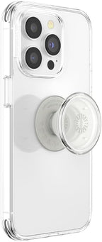 PopSockets Plant-Based Phone Grip with Expanding Kickstand, Adhesive Grip, Eco-Friendly - Clear