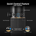TONOR Dynamic Microphone, XLR/USB Microphone for Podcast, Recording, Streaming, Gaming, XLR Cardioid Studio Mic with Quick Mute, 3.5mm Headphone Jack, Volume Control, TD510