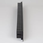 ICC CAT6 Feed-Through Patch Panel, 48 Port, 1U Rackmount, RJ45 Ethernet Patch Panel, No Punch Down, PoE++ and TAA Compliant, Black
