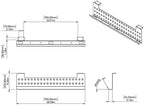Stand Up Desk Store Under Desk Cable Management Tray Horizontal Computer Cord Raceway and Modesty Panel (White, 39")