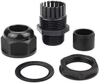 XHF IP68 Nylon Waterproof NPT Cable Glands Kit 38pcs 1/4", 3/8'', 1/2'', 3/4'' UL Listed and RoHS Cord Grip Compliant Cable Strain Relief Grey