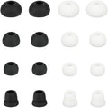 Replacement Earbud Tips Silicone Ear Tips Earbuds Buds Set Compatible with Powerbeats 1/2/3 Wireless Beats by Dre Headphones,8 Pairs Earbud Cap(Black+White)