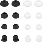 Replacement Earbud Tips Silicone Ear Tips Earbuds Buds Set Compatible with Powerbeats 1/2/3 Wireless Beats by Dre Headphones,8 Pairs Earbud Cap(Black+White)