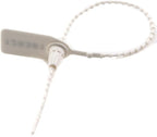 Plastic Tamper Seals, Zip Ties for Fire Extinguishers Pull Tite Security Tags Numbered Disposable Self-Locking Tie 250mm Length (100 PCS, White)