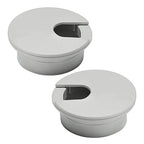 2 Pcs Desk Grommet 1-3/8" / 35 mm, Desk Cord Hole Cover, Cable Grommet ABS Plastic, Desk Hole Grommet for Home & Office Pc, Detachable Cable Cord Organizer-Light Grey