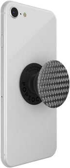 PopSockets Phone Grip with Expanding Kickstand, Adhesive Grip - Carbonite Weave