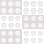 18 Pairs Silicone Ear Tips Replacement Earbud Tips for in- Ear Headphones Ear Covers (Inner Hole from 3.8mm-5.5mm Earphones) Earbud Replacement Tips Ear Bud Rubber Tips S M L