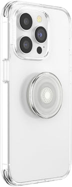PopSockets Plant-Based Phone Grip with Expanding Kickstand, Adhesive Grip, Eco-Friendly - Clear