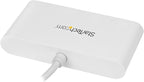 StarTech.com 4 Port USB C Hub with 4x USB-A Ports (USB 3.0 SuperSpeed) - USB Bus Powered - Portable/Laptop USB-C to USB-A Adapter Hub - USB 3.0 (5Gbps) Type-C Hub - White (HB30C4ABW)