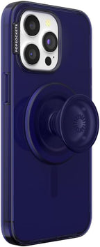 PopSockets iPhone 15 Pro Max Case with Phone Grip and Slide Compatible with MagSafe, Phone Case for iPhone 15 Pro Max, Wireless Charging Compatible - French Navy