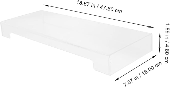 Acrylic Keyboard Dust Cover Clear Protective Hood for Mechanical and Standard Keyboards 87-104 Keys Waterproof Keyboard Protector for Home and Office