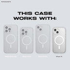 PopSockets iPhone 15 Case with Round Phone Grip Compatible with MagSafe, Phone Case for iPhone 15, Wireless Charging Compatible - White Opalescent