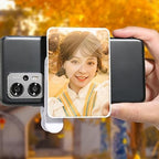 Mirror Effect Lens - Capture Stunning Reflections Instantly, Mirror for Phone to Use Back Camera, Reflection Mirrors for iPhone with Adjustable Hd Glass (White)